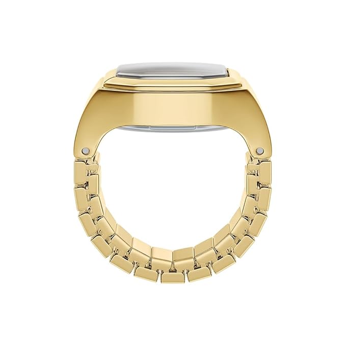 Fossil Harlow Watch Ring Gold Quartz Stainless Steel Watch