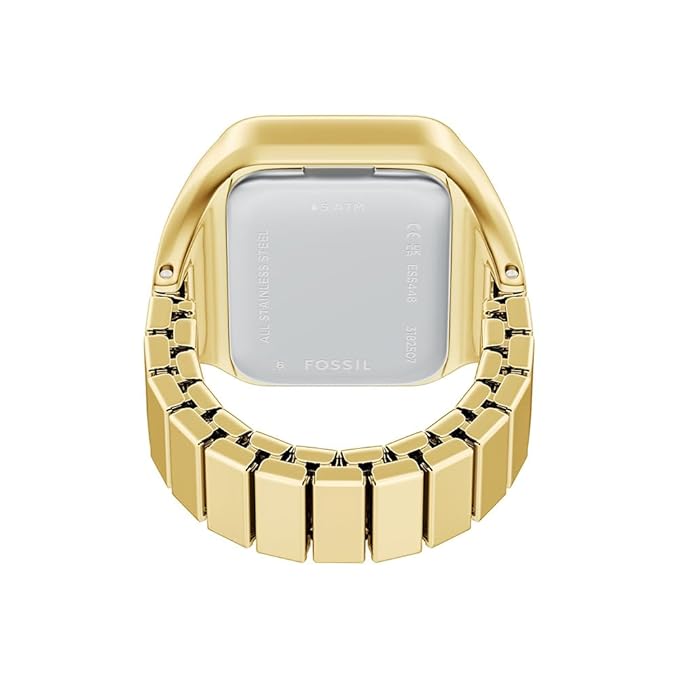 Fossil Raquel Watch Ring Gold Quartz Stainless Steel Watch
