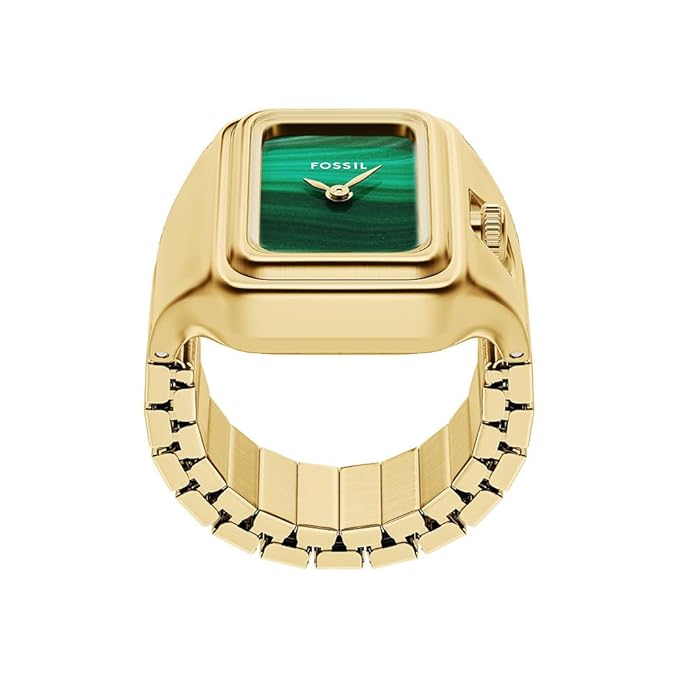Fossil Raquel Watch Ring Gold Quartz Stainless Steel Watch