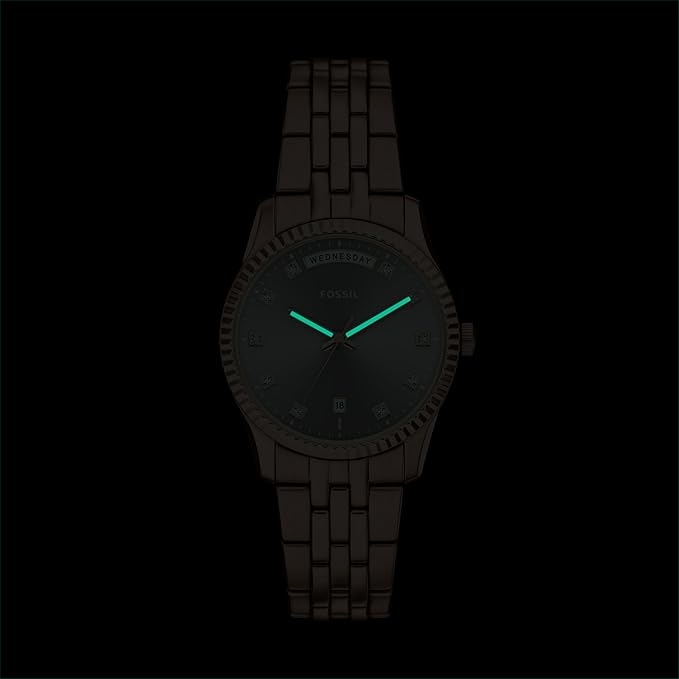 Fossil Scarlette Rose Gold Quartz Stainless Steel Watch
