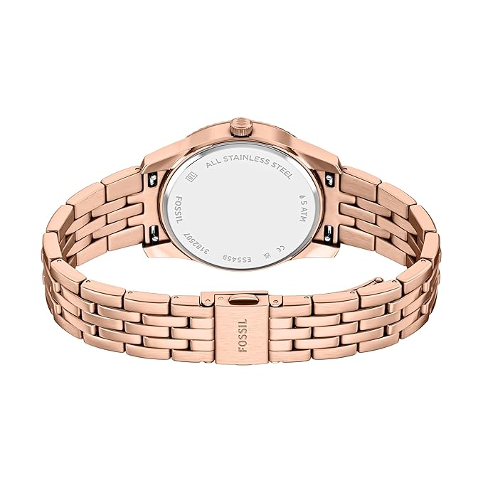 Fossil Scarlette Rose Gold Quartz Stainless Steel Watch