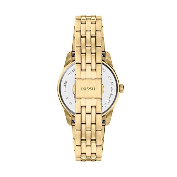 Fossil Scarlette Gold Quartz Stainless Steel Watch