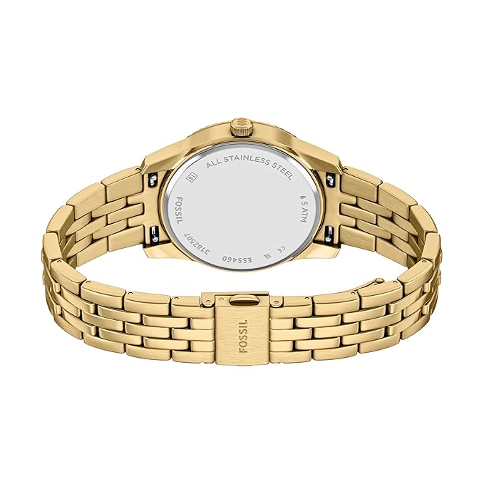 Fossil Scarlette Gold Quartz Stainless Steel Watch