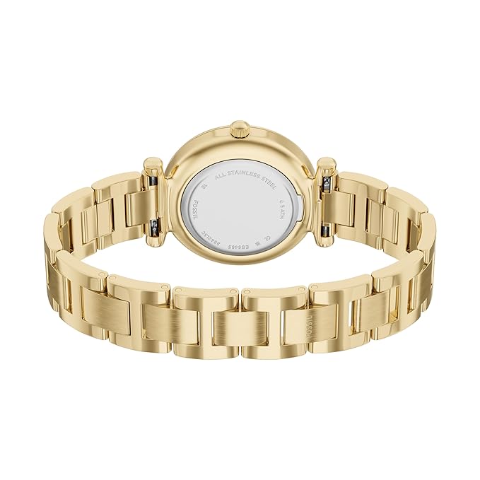 Fossil Carlie Gold Quartz Stainless Steel Watch