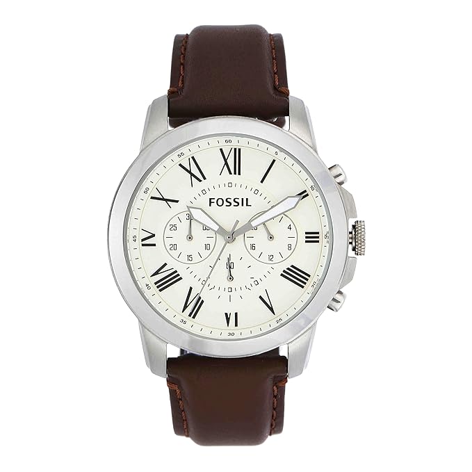 Fossil Grant Chronograph Beige Dial Men's Watch