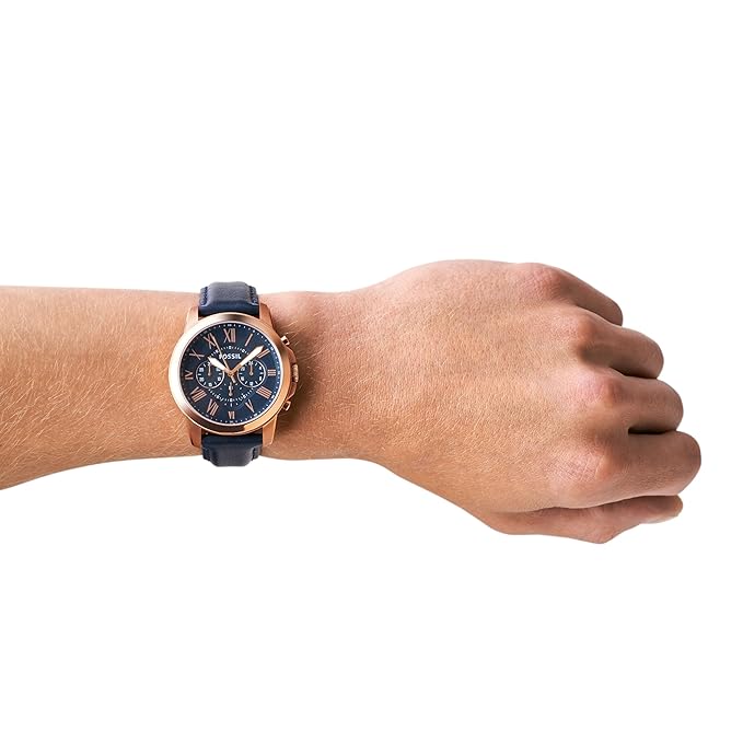 Fossil Grant Chronograph Blue Dial Men's Watch