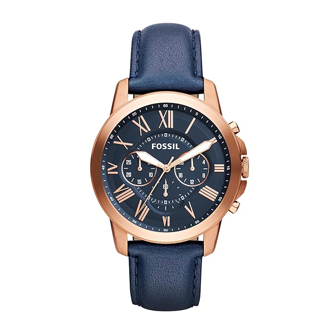 Fossil Grant Chronograph Blue Dial Men's Watch
