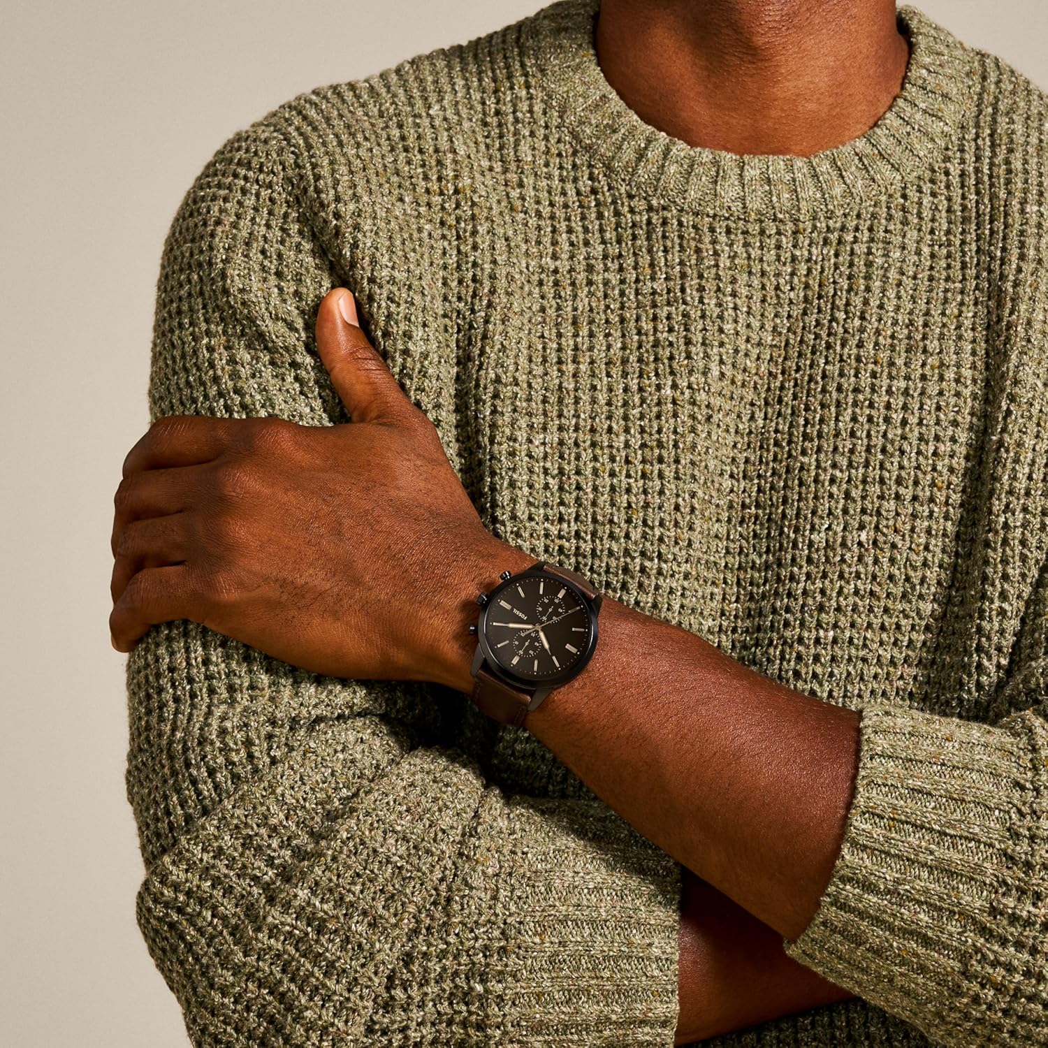 Fossil Analog Black Dial Men's Watch