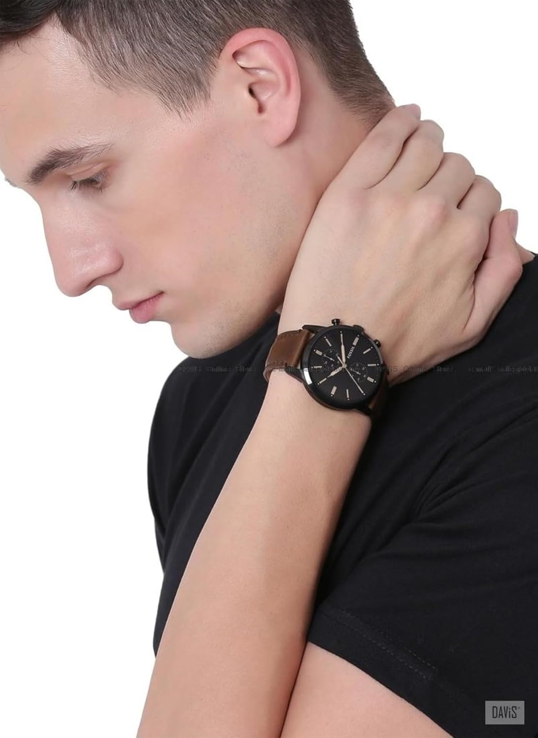 Fossil Analog Black Dial Men's Watch