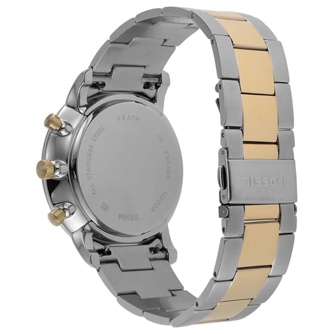 Fossil NEUtra Chronograph Watch , Gold/Silver, bracelet, Gold/Silver, bracelet