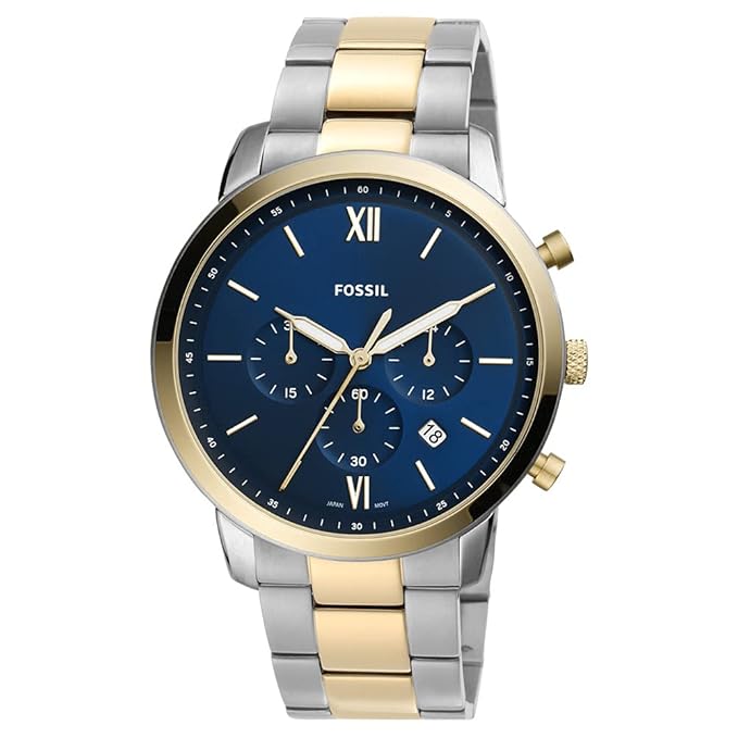 Fossil NEUtra Chronograph Watch , Gold/Silver, bracelet, Gold/Silver, bracelet