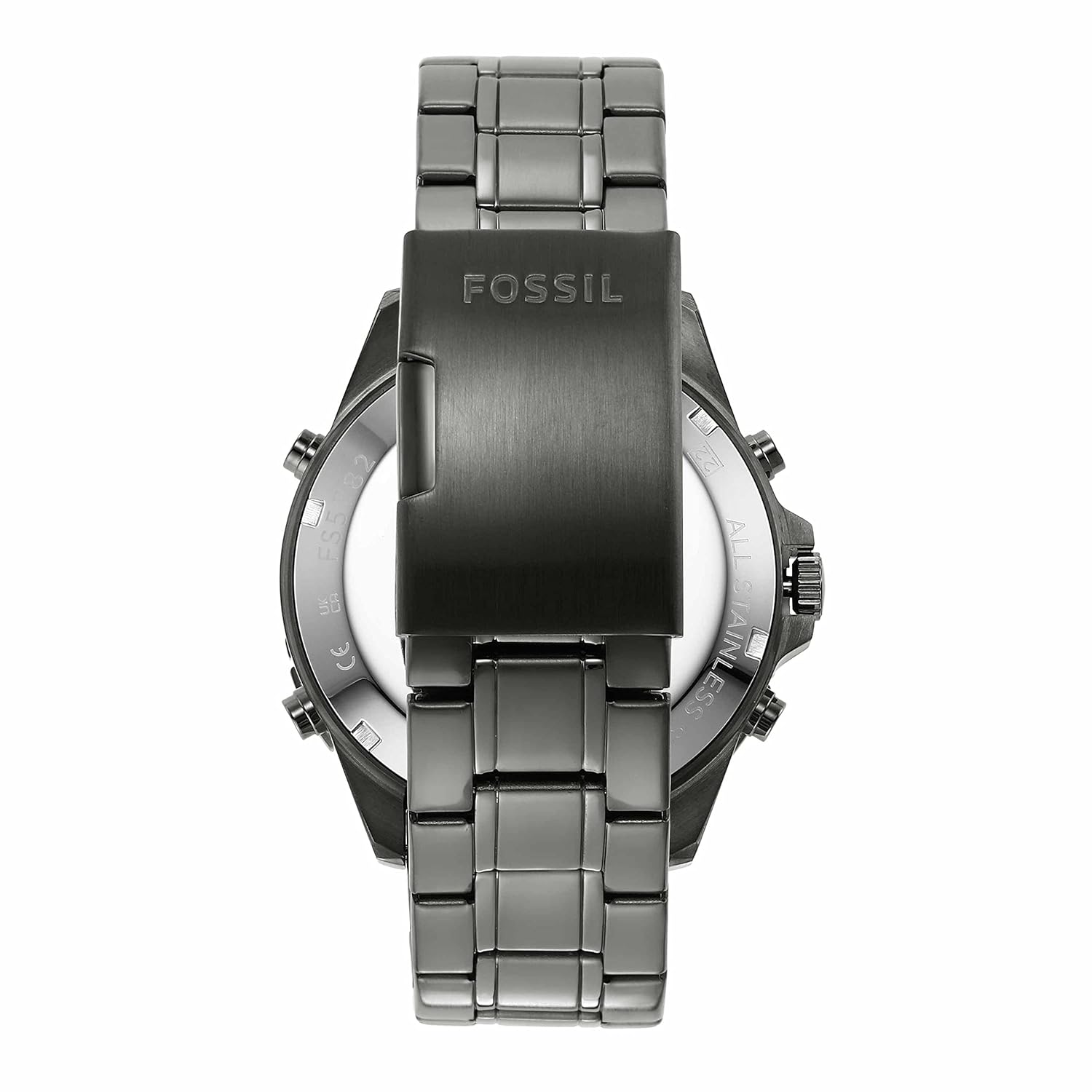 Fossil Garrett Analog-Digital Black Dial Men's Watch, Gun-Metal