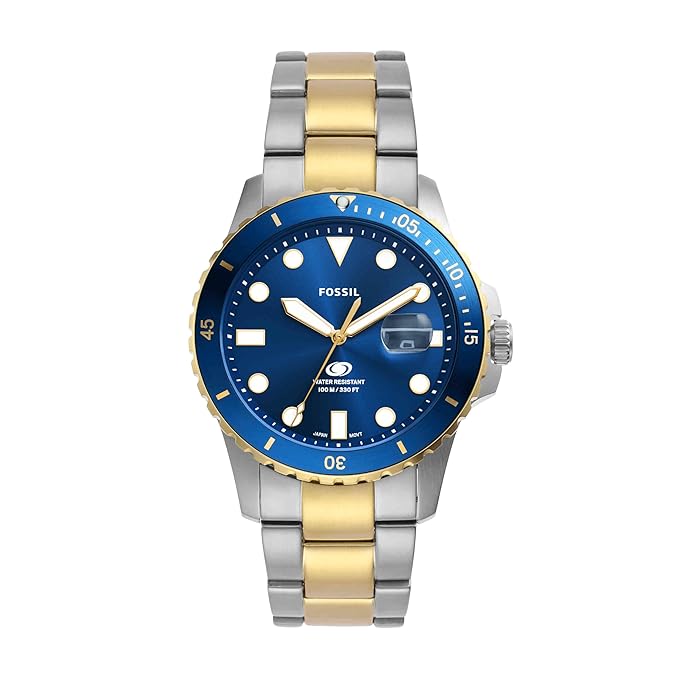 Fossil Blue Dive Two Tone Watch