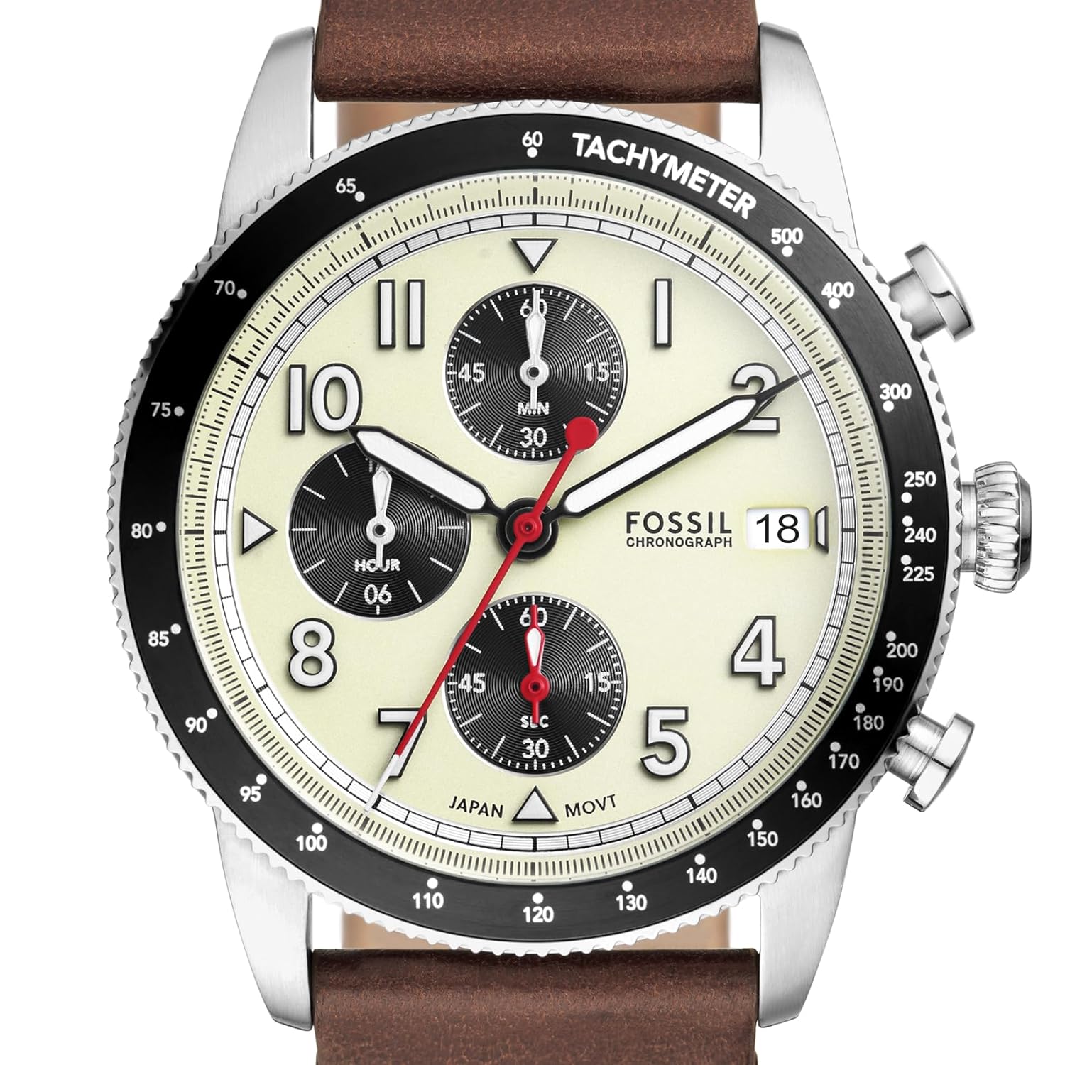 Fossil Sport Tourer Brown Quartz Leather Watch