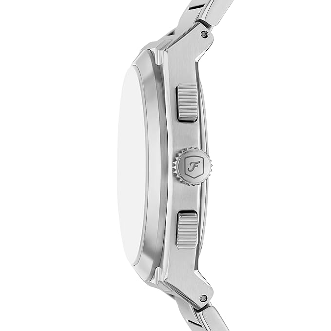 Fossil Men Everett Silver Quartz Stainless Steel Blue Dial Analog Watch