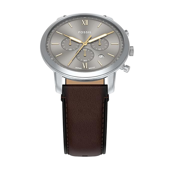 Fossil Neutra Brown Quartz Leather Watch