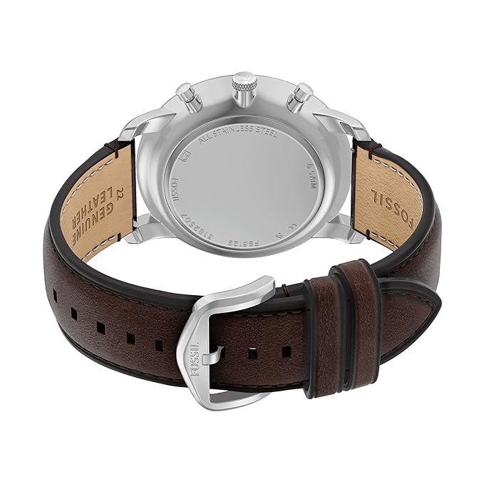 Fossil Neutra Brown Quartz Leather Watch