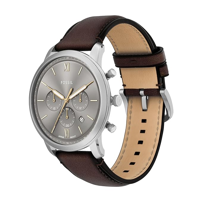 Fossil Neutra Brown Quartz Leather Watch
