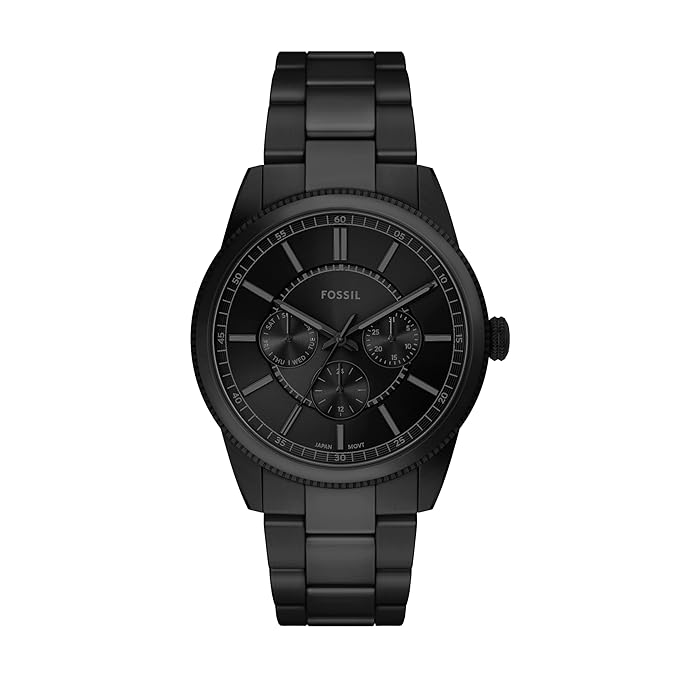 Fossil Pearson Black Quartz Stainless Steel Watch