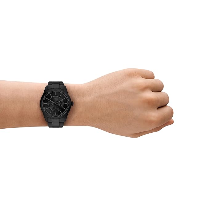 Fossil Pearson Black Quartz Stainless Steel Watch