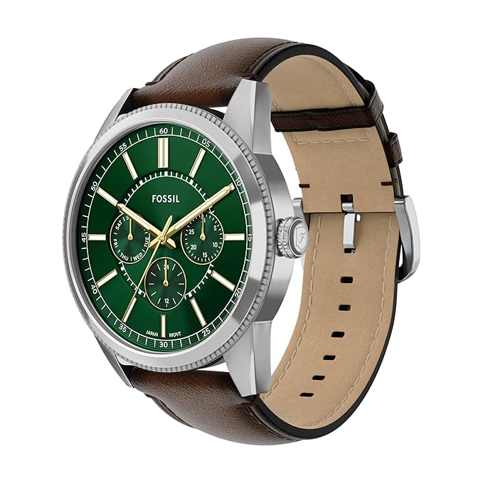 Fossil Pearson Brown Quartz Leather Watch