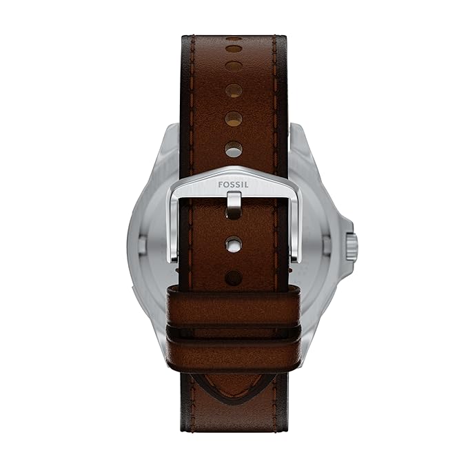 Fossil Garrett Brown Quartz Leather Watch