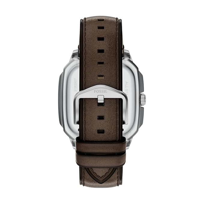 Fossil Crosby Brown Quartz Leather Watch