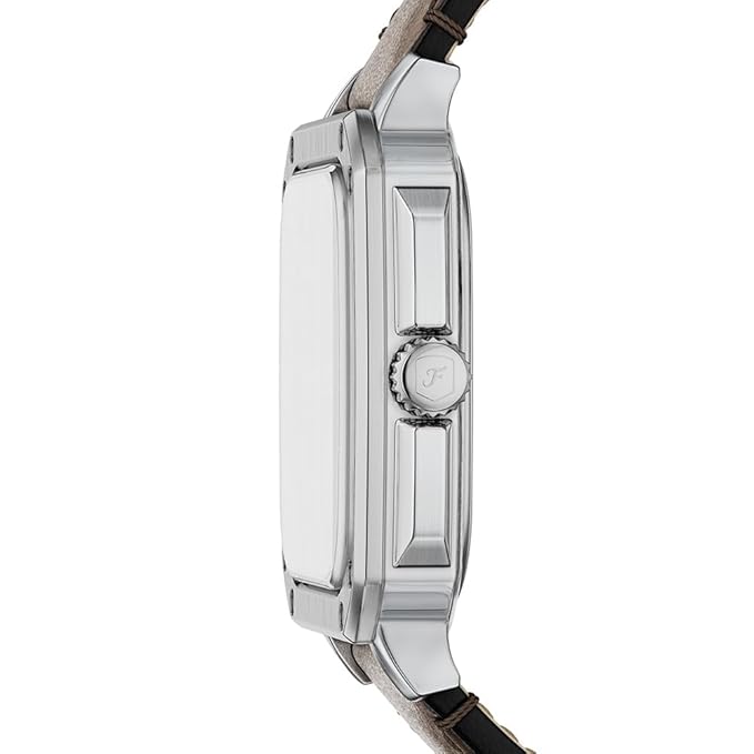 Fossil Crosby Brown Quartz Leather Watch