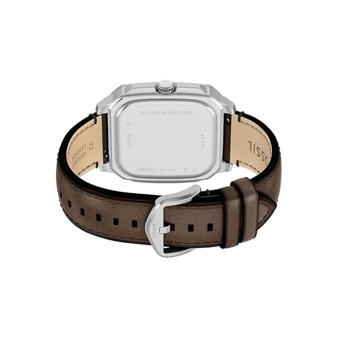 Fossil Crosby Brown Quartz Leather Watch