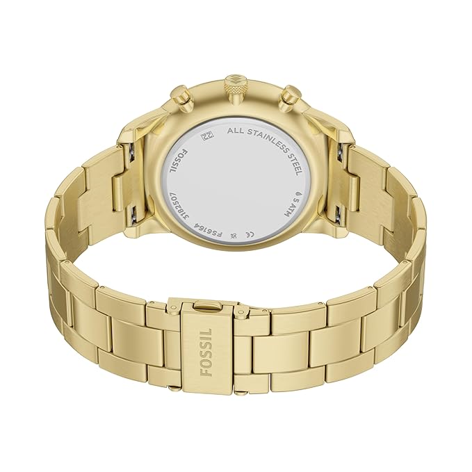 Fossil Neutra Gold Quartz Stainless Steel Watch