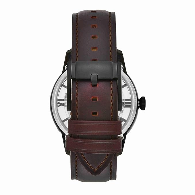 Fossil Analog Brown Dial Men's Leather Band Watch