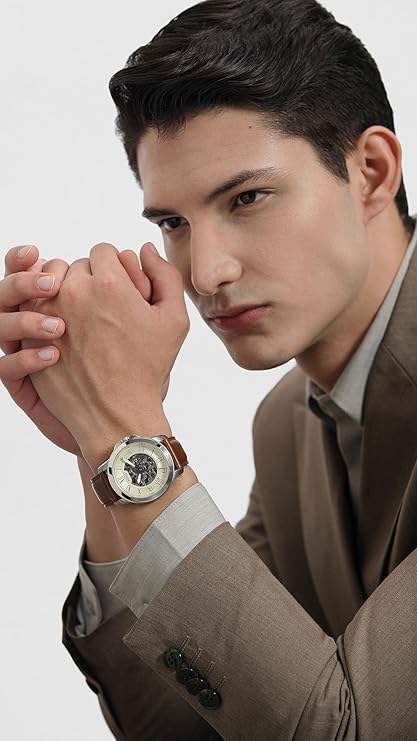 Fossil Grant Analog Off-White Dial Men's Watch
