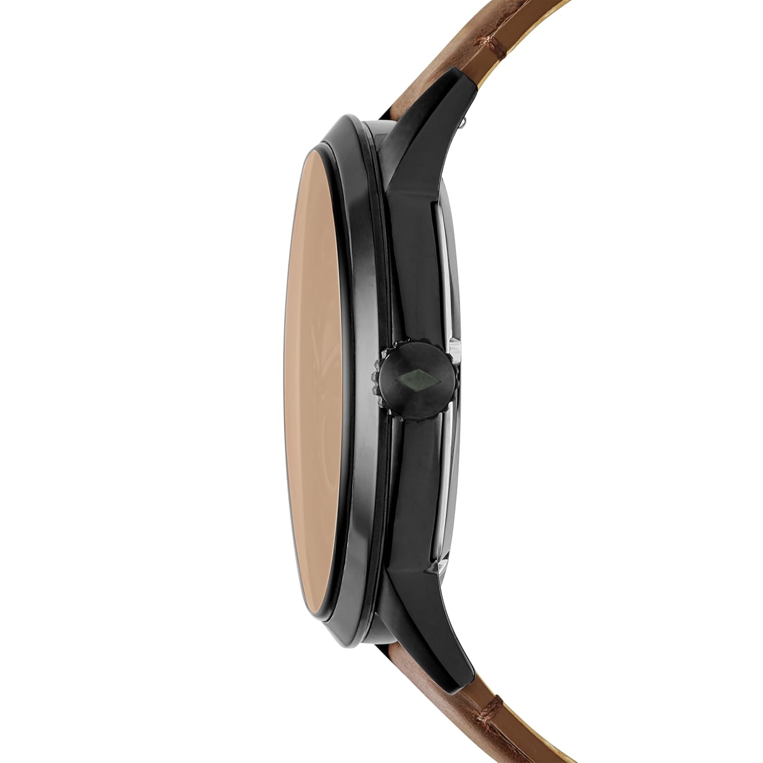 Fossil Men Leather Townsman Analog Black Dial Watch-Me3155, Brown, Free Size, Band Color-Brown