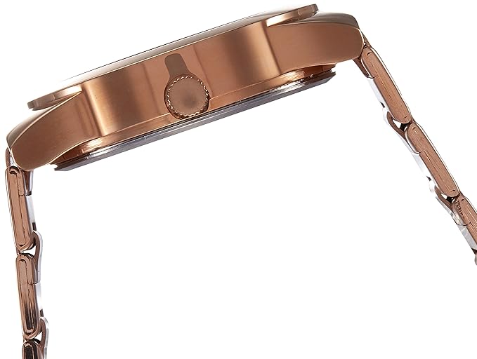 Timex Stainless Steel Analog Brown Dial Women's Watch-Tw000J106, Band Color:Rose Gold