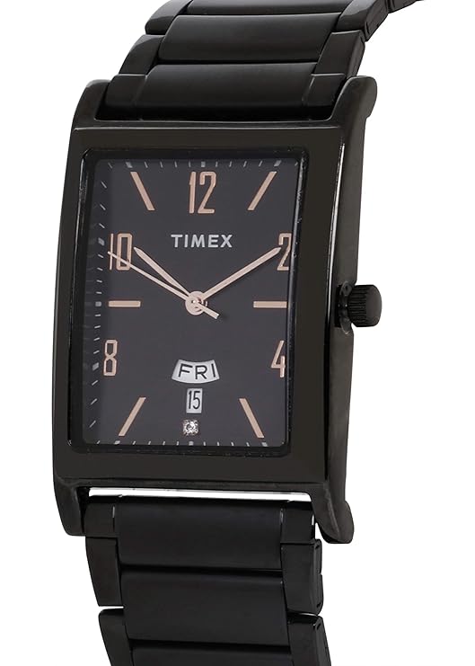 TIMEX Classics Analog Watch for Men with Rectangle Dial & Water Resistant Man's Wrist Watches