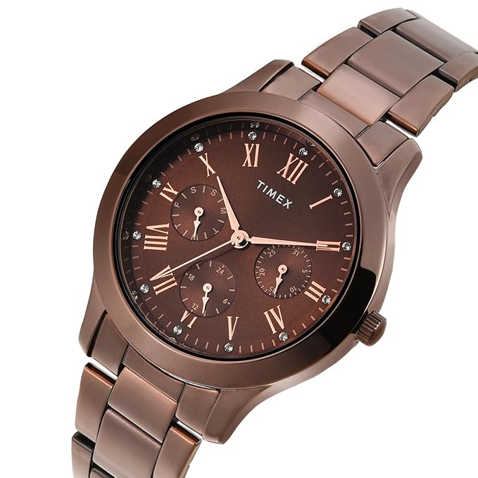 TIMEX Analog Watch for Women with Round Dial & Water Resistant Women's Wrist Watches