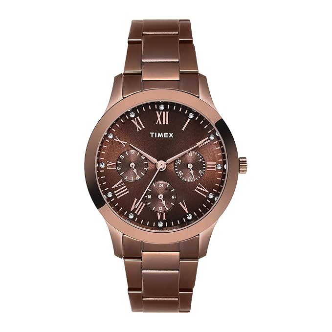 TIMEX Analog Watch for Women with Round Dial & Water Resistant Women's Wrist Watches