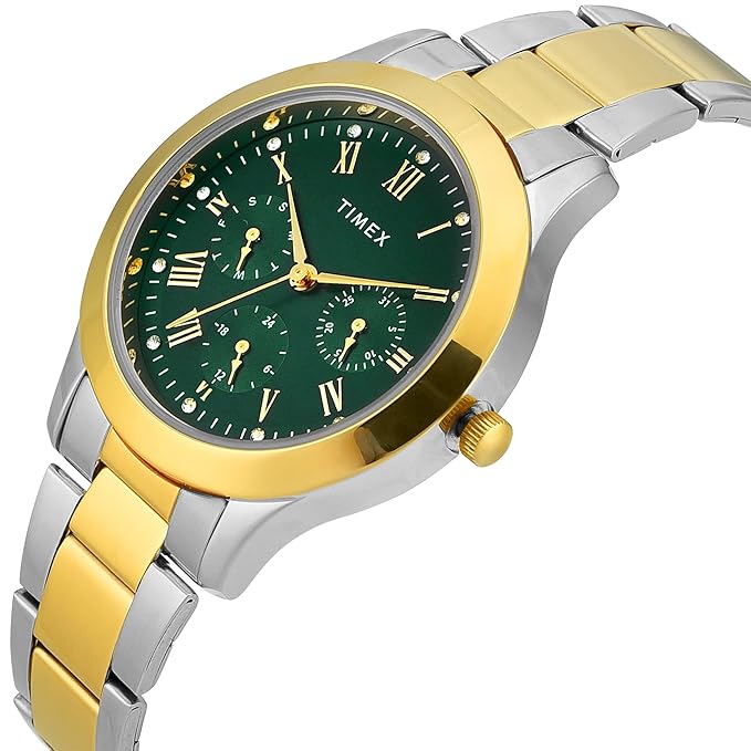TIMEX Green Round Dial Analog Women's Watch