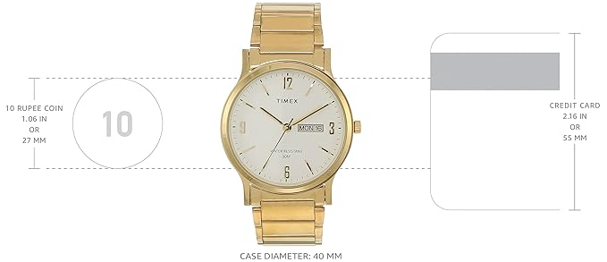TIMEX Classics Analog Watch for Men with Round Dial & Water Resistant Man's Wrist Watches