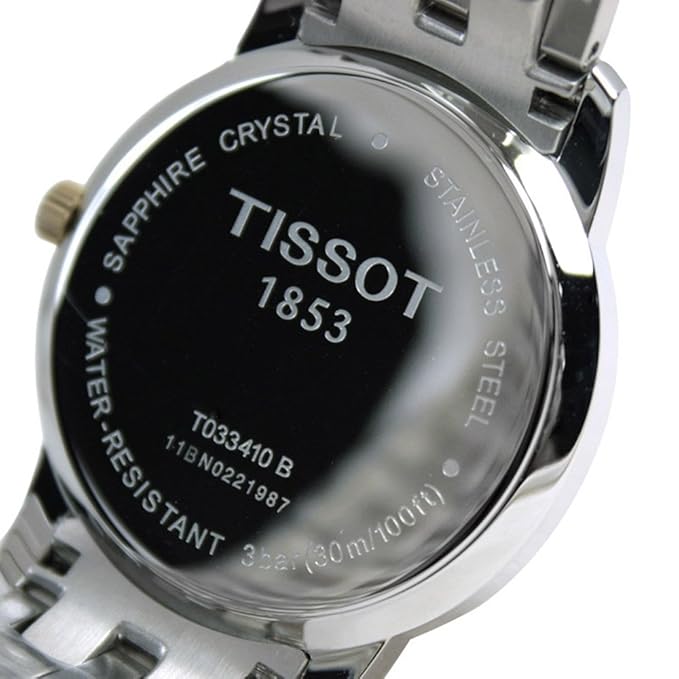 TISSOT Men's Unisex T Classic Dream Multicolor Stainless Steel Multicolor Metal Bracelet Digital Watch