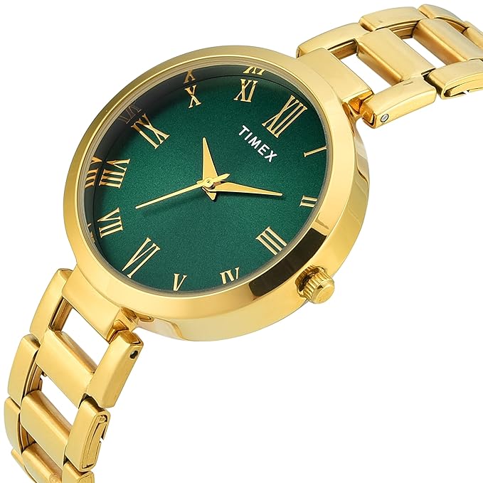 TIMEX Analog Watch for Woman with Round Dial & Water Resistant Women's Wrist Watches