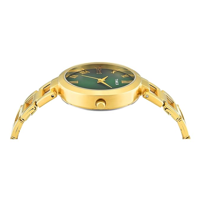 TIMEX Analog Watch for Woman with Round Dial & Water Resistant Women's Wrist Watches
