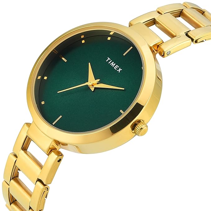 TIMEX Analog Watch for Woman with Round Dial & Water Resistant Women's Wrist Watches