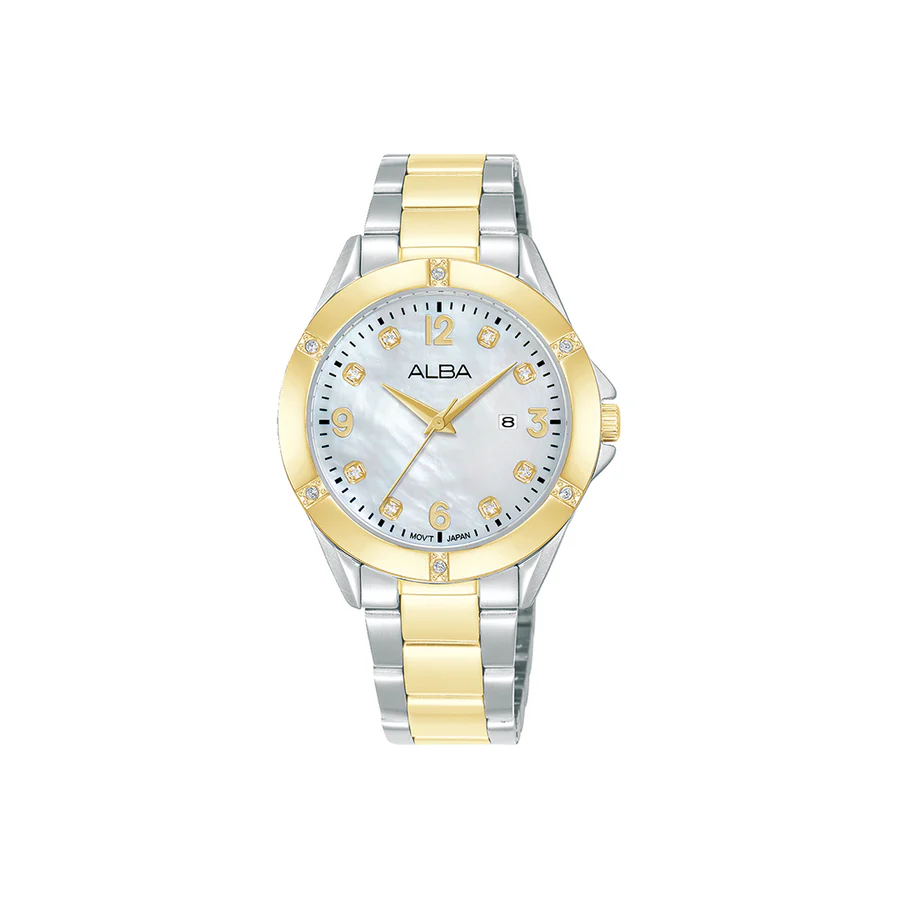 Radiant Pearl Gold Accent Watch