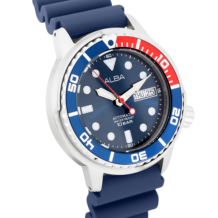 Alba Men's Silicone Wrist Analogue Watch