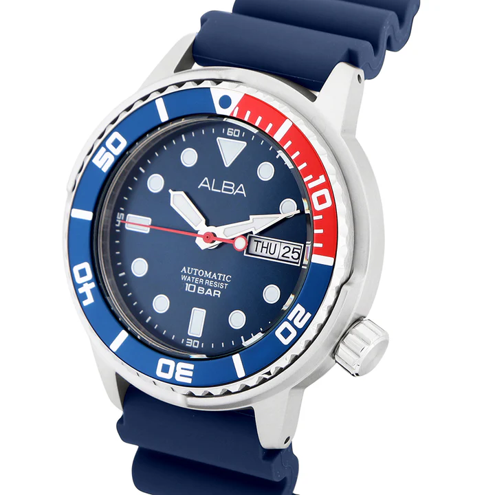 Alba Men's Silicone Wrist Analogue Watch