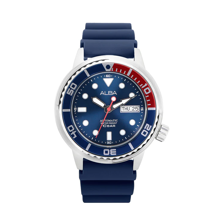 Alba Men's Silicone Wrist Analogue Watch