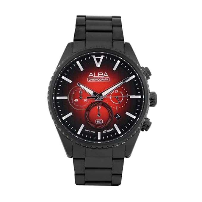 Alba Chronograph with Red/Black Dial Watch