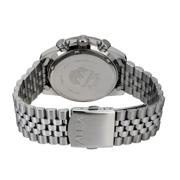 Panda Sport Men Quartz Black Dial Chronograph Steel Watch