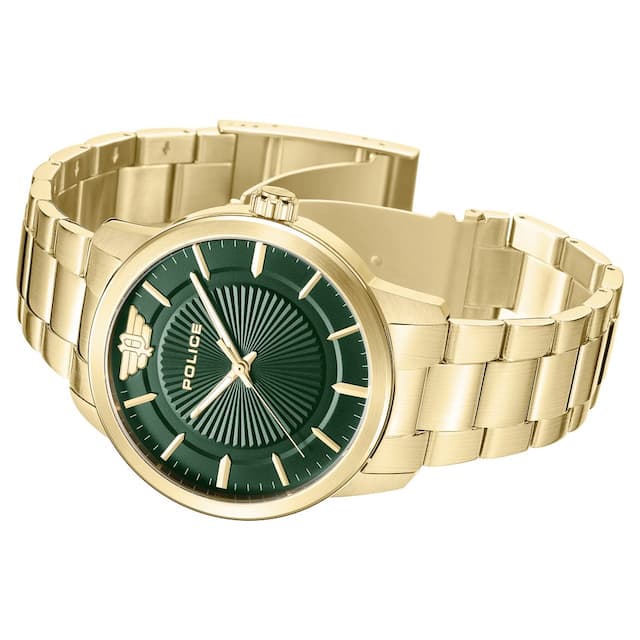 Police Green Dial Quartz Analog Watch for Men